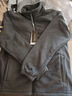 罗蒙（ROMON）外套男士秋冬季商务保暖抓绒衣休闲摇粒绒夹克男BB9灰色XL 实拍图