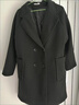AEMAPE2025春秋加厚大衣女中长款西装领韩版小个子时尚毛呢外套上衣女 黑色  L _建议100-120斤 实拍图