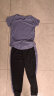 维多利亚旅行者瑜伽服女大码运动套装夏季速干衣训练服宽松健身服跑步短袖蓝L 晒单实拍图