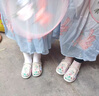 瑜尚臻品2025夏季古风儿童汉服鞋古装老北京手工布鞋中国风马面裙鞋 米白色32码内长19.8cm 实拍图