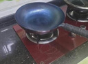 韦大锤手工铁锅家用炒锅炒菜锅传统老式无涂层不粘锅厨师大炒勺锅具 锤打鱼鳞款36cm带耳 盖+勺+铲+刷 36cm 实拍图