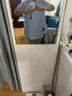 孕妇装夏装套装2025新款韩版短袖孕妇衬衫时尚夏季两件套怀孕期女 蓝色上衣+灰色裤 L【一般建议120-140斤】 实拍图