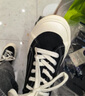 飞跃（Feiyue）官方帆布鞋男鞋女鞋低帮百搭厚底舒适休闲鞋子情侣款透气运动板鞋 黑色 39 实拍图