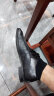 金利来（goldlion）男鞋男士休闲鞋时尚商务舒适套脚休闲皮鞋G506310110AAB-黑-41码 晒单实拍图