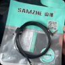 山泽（SAMZHE） 车用AUX音频线 3.5mm公对公车载连接线 耳机转接线延长线 手机音响转换线 扁线-弯对直【铝壳铜芯-无损音质】 2米 实拍图