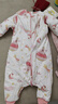 十月结晶婴儿睡袋厚夹棉睡袋婴幼儿纯棉防惊跳防踢被智能感温条 粉色100码 实拍图