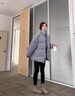 YOOOURTHING两面穿棉服男女秋冬季保暖加厚绒棉衣潮流面包服棉袄外套男装 蓝色 XL (建议115-140斤) 实拍图