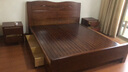 麦娅月实木床 胡桃木实木床中式双人床简约家用主卧婚床实木大床 胡桃木床+2柜+20cm弹簧棕垫 1800*2000mm抽屉款 实拍图