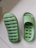 麦乐朵浴室拖鞋女夏天家居家用室内卫生间洗澡漏水镂空速干防滑凉拖鞋男 绿色【漏水加厚底】 37-38码 实拍图