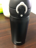 膳魔师（THERMOS）保温杯升级316不锈钢材质便携保温弹盖杯TCML-350S TCML-350S 骑士黑 350ML 实拍图