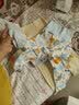舒贝怡婴儿裤子春秋季男宝宝高腰护肚睡裤儿童秋裤女 黄色 90CM 实拍图