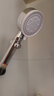 九孖德国大面板粗孔五挡强力增压花洒家居洗澡淋浴喷头淋雨加压手喷头 银色五挡增压花洒【单花洒】 实拍图