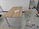 AEY 食堂餐桌椅组合家用饭桌钢木快餐桌子4人6人桌子 120*70单桌 实拍图