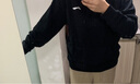 李宁卫衣男春秋长袖套头连帽外套上衣情侣休闲宽松跑步运动服 黑色 L 实拍图