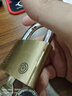 梅花锁 好锁好当家（BLOSSOM LOCK）梅花锁 腰圆黄铜挂锁 防水防锈防盗加固铜锁仓库大铁门抽屉锁 60MM【3个独立钥匙】 实拍图