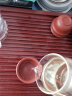 宜兴紫砂杯 自产自销高难度原矿大红袍朱泥杯  名家手工杯茶碗茶杯品茗杯 四只杯 仅120元 实拍图