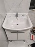 美标卫浴陶瓷柱盆落地立柱洗脸盆立式洗手盆阳台洗手池0540 0540柱盆配精铜龙头含下水器 实拍图