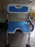 美瑞德（meiruide）老人孕妇浴室洗澡专用椅可折叠日式老年人卫生间防滑椅淋浴沐浴凳 G款可折叠吸盘脚U型板浴凳 实拍图