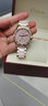 卡罗莱女表全自动机械小绿表时尚女士手表防水皮带精钢陶瓷带腕表CA1206 玫金粉面陶瓷 CA1206 实拍图