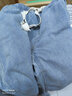 浩术 牛仔裤男秋冬季复古高街宽松直筒抽绳宽松休闲高街潮牌牛仔裤 浅蓝色【单件装】 3XL 【150-165斤】 实拍图