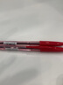 百乐（PILOT）圆珠笔啄木鸟原子笔中油笔宝珠笔透明可视笔杆BP-S-F 0.7MM 红色12支装  实拍图
