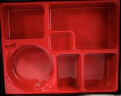 欧科弘耐高温带碗日式便当盒商务套餐饭盒寿司盒快餐盒带盖商用外卖餐盒 黑色木纹+耐高温带碗红色内胆 晒单实拍图