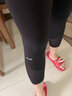 爱暇步春夏季瑜伽服裤女七分裤薄款紧身健身裤跑步运动短裤网纱透气速干 黑色/网纱/薄款7分裤 X7131J M 实拍图