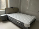 全友家居轻奢风板式床家用1.8x2米主卧室软包双人大床现代简约高脚床 时尚灰|1.5m床+床头柜*1+169床垫 实拍图