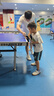 莹恋WINION严选 乒乓球鞋儿童款男童女童起点透气防滑运动鞋白蓝32 实拍图