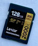 雷克沙（Lexar）128GB SD存储卡 U3 V90 8K视频摄像相机内存卡 读300MB/s 写260MB/s 高速读取录制（2000x） 实拍图