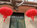 欧妮姿灯笼大门挂的2026大红灯笼灯吊灯一对阳台新年节日春节过年装饰 80#富贵荣华（1对装-不带灯） 实拍图