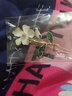 菱梦 小清新花朵发夹 复古法式刘海夹 温柔气质发卡 侧边夹网红发饰 栀子花发夹 1个 实拍图