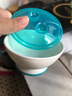 日康（rikang）辅食碗宝宝碗餐具套装研磨碗婴儿新生儿小碗勺套装儿童饭碗带盖 【蓝色套装】研磨碗勺 实拍图