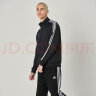 阿迪达斯 （adidas）外套男春季运动休闲立领夹克防风开衫运动服 黑/白（薄款） 3XL  实拍图