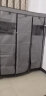 勇拓者 双人大号简易布衣柜25mm钢管加粗加固折叠组装钢架布艺衣橱衣柜 150s典雅灰 实拍图