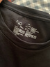 无印良品 MUJI 男式 印度棉天竺编织 圆领短袖T恤 ABA01A0S 黑色 M 实拍图
