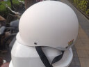 雅迪（yadea）电动车定制头盔经济3C通勤头盔半覆式男女四季骑行摩托车半盔灰色 实拍图