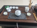 豹霖陶瓷功夫茶具套装家用白瓷茶壶盖碗公道杯茶海茶具套组高档礼盒送礼家用办公室会客素烧专用简约现代套装 11头脂白竹韵清风（配壶+盖碗） 实拍图
