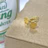 中国黄金（CHINA GOLD）足金四叶草黄金耳钉花朵爱心弯钩养耳洞耳饰双十一生日礼物送女友 【今/次日达】四叶草耳钉 约1.3g 实拍图