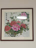紫腾随轩新中式牡丹花开富贵装饰画客厅餐厅背景墙画卧室床头挂画壁画 图13 70*70cm红木色实木框 实拍图