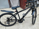 飞鸽（FG FLYING PIGEON）铝合金山地自行车成人男女学生减震变速越野碟刹全轴承山地车单车 黑色 辐条轮/铝合金车架 26英寸（身高160-180左右） 21速高配版 实拍图