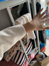 乔诗彤 夹棉毛呢大衣女新款韩版宽松小个子中长款赫本风毛呢外套学生 米白色夹棉 M 实拍图