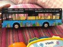 卡威（KIV）1:32合金玩具公交车男孩大号汽车儿童玩具车开门大巴公共汽车模型 双层敞篷蓝色 实拍图