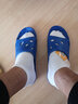 足间舞拖鞋男 夏季居家浴室防滑男女情侣洗澡凉拖鞋 厚底家用一字拖鞋2174/2174-1 深蓝色 40 实拍图