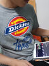 dickies 纯棉短袖T恤男 情侣男女同款 印花休闲百搭上衣7087 中羽灰 S 实拍图