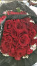 花锦集鲜花同城配送送女友生日礼物情人99朵红玫瑰花束33朵送老婆女神 99朵红玫瑰黑纱尤加利 晒单实拍图