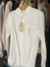 无印良品 MUJI 男式 棉水洗牛津 纽扣领衬衫 休闲百搭 衬衣外套 ACA01C2S 白色 L (175/100A) 实拍图