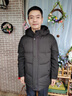 俞兆林中老年人羽绒服男短款冬装爸爸装加厚款防寒保暖爷爷衣服冬季外套 短款黑色 2XL （145-160斤）穿 实拍图