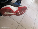乔丹QIAODAN篮球鞋男球鞋战靴中帮皮面革面防水男鞋学生球鞋 黑色极光红 41 实拍图