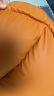 昭昭云与月头等太空沙发舱单人沙发电动沙发客厅多功能沙发懒人沙发休闲沙发 橙色猫爪皮 手动坐躺+转摇 晒单实拍图